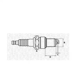 MAGNETI MARELLI 062000771304 -  Свеча зажигания